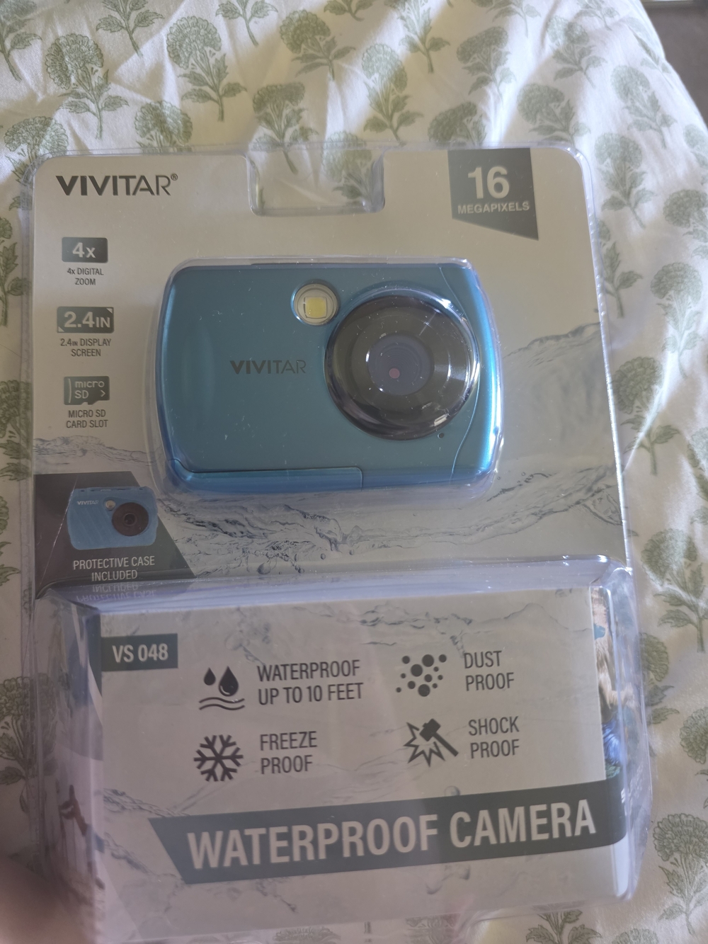 Vivitar 16MP Waterproof Digital Camera in Blue